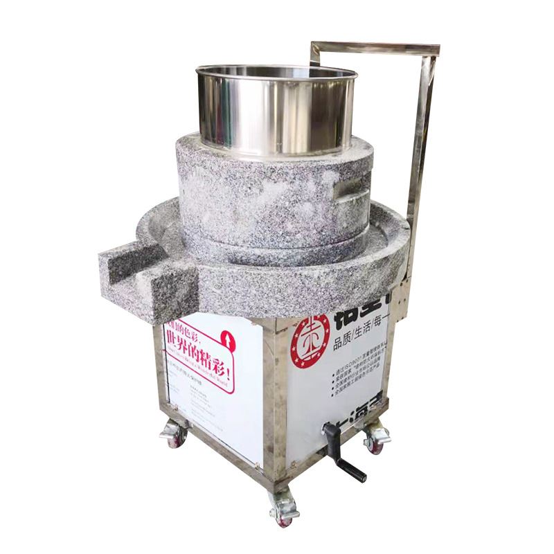 电动石磨机 商用石磨肠粉机 豆浆豆腐磨浆机煎饼果子米浆机摇升降 - 图0