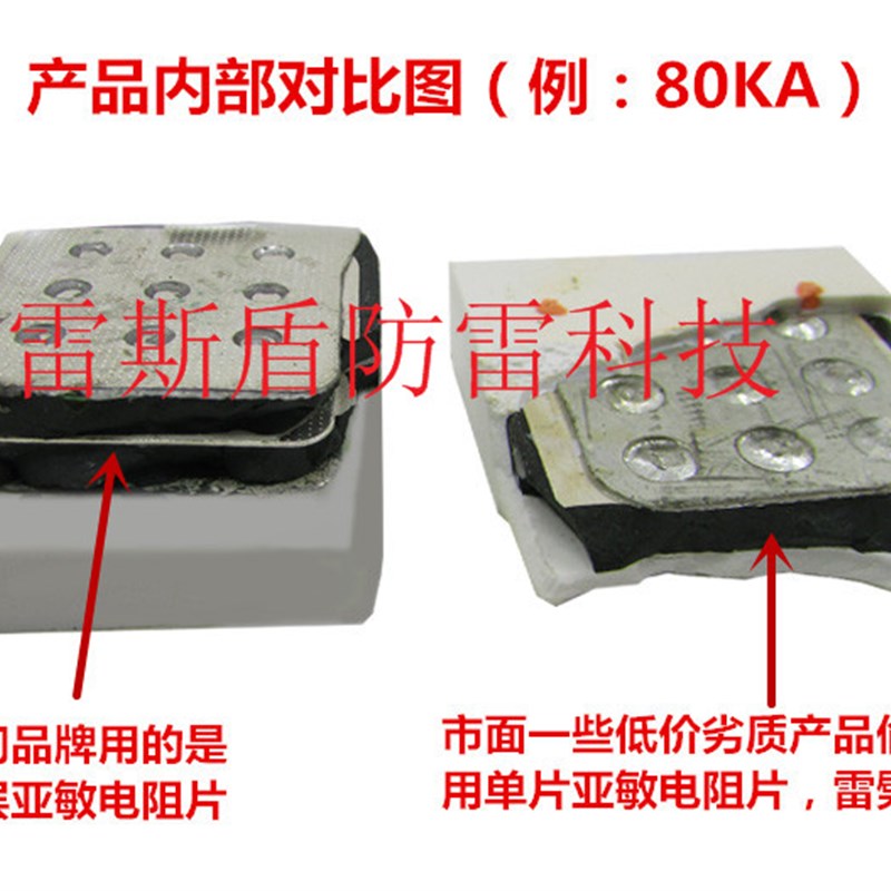 一级电源防雷器三j相380V电源避雷器60KA电源防雷模块浪涌保护器4-图3