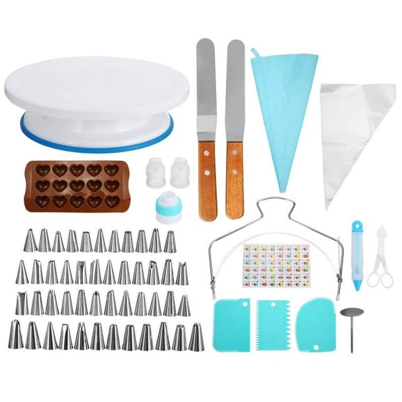 117pcs Cake Turntable Cake Decorating JTools Kit Rotary Tabl - 图1