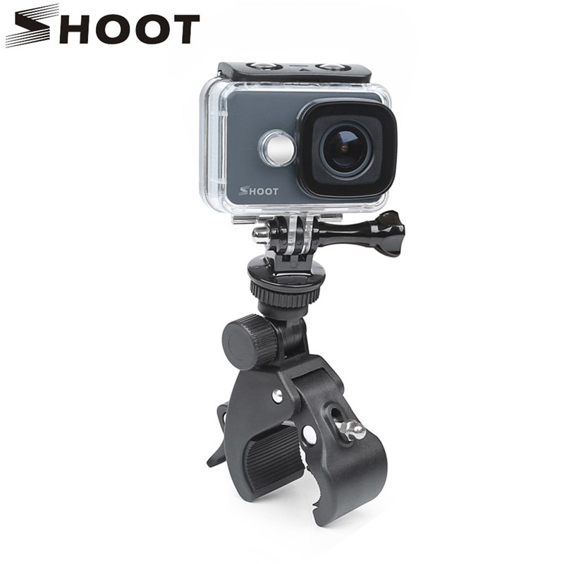 Bike Clamp Clip Holder Mount for GoPro Hero 8 7 5 Black 4 Xi - 图0