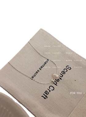 ins风极简高i级感一颗珍珠吊坠蛇骨细链条锁骨链冷淡风小众项链