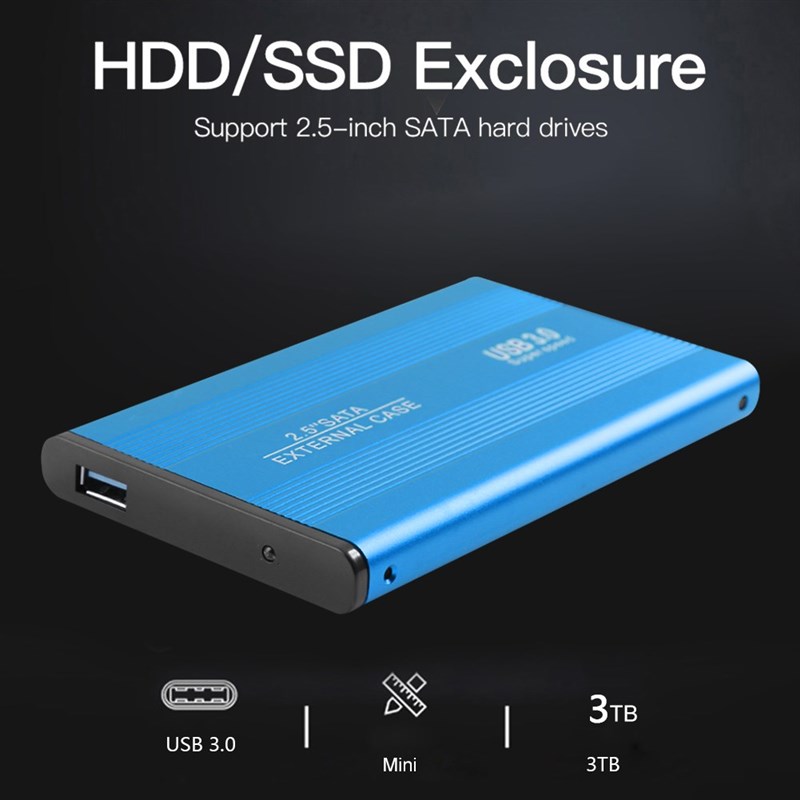 VKTECH 5Gbps Hard Disk Enclosure USB 3.0 2.5inch SATA HDD E - 图0