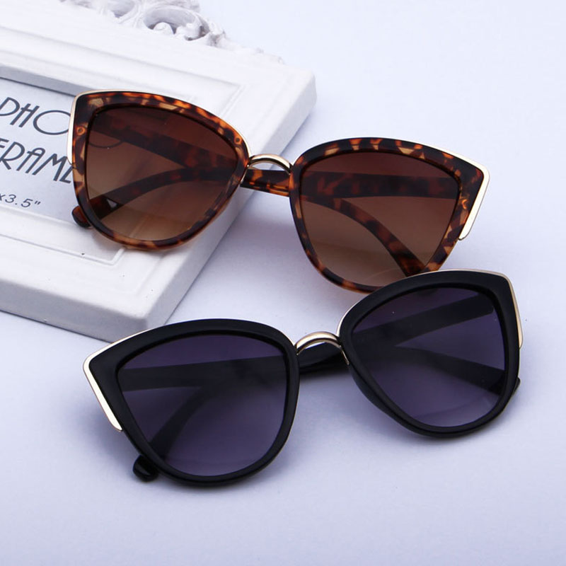 网红Luxury Cat Eye Sunglasses Women Luxury Brand Designer Vi-图0