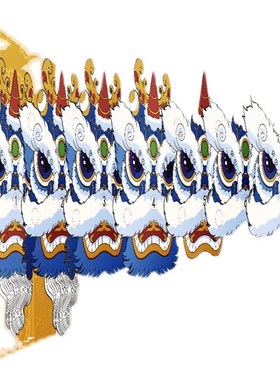 经典国潮中国风舞狮系列手工DIY立体相框画拼图旅游文创礼品摆件