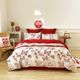 Chinese simple cotton wedding four-piece set red sheets G set wedding bedding wedding doll