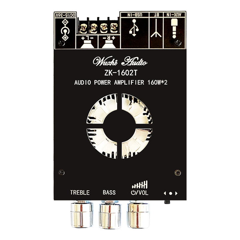 速发ZK-1602T蓝牙数字功放模块TDA7498E高低音调节蓝牙音频功放板-图1