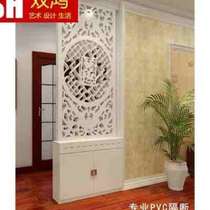 Custom hollowed-out carved flower plate partition aisle flower lattice ceiling PVC wood-plastic plate Xuan Pshut background wall screen through flower s8