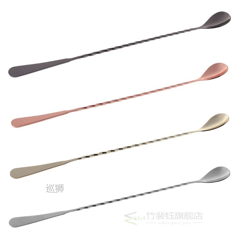 新品Stainless Steel Muddler Threaded Bar Tool Swizzle Stick - 图2