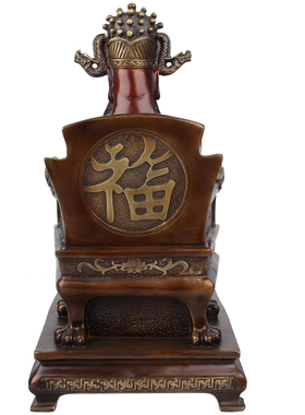 手工彩绘纯铜龙五爷摆件 财神爷佛像家居铜像摆设开业礼品