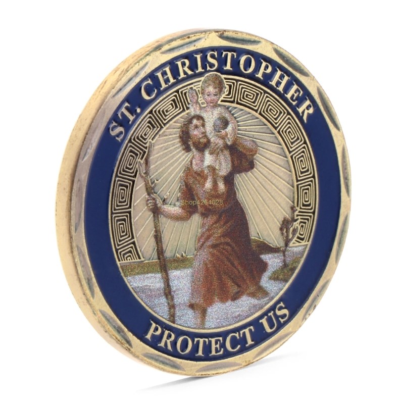 St. Christopher Patron Saint Of Travelers Non-currency Coins-图3