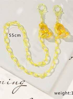 diy挂件可爱眼镜口罩串珠链挂绳女儿童成L人防丢挂链太阳墨镜挂脖