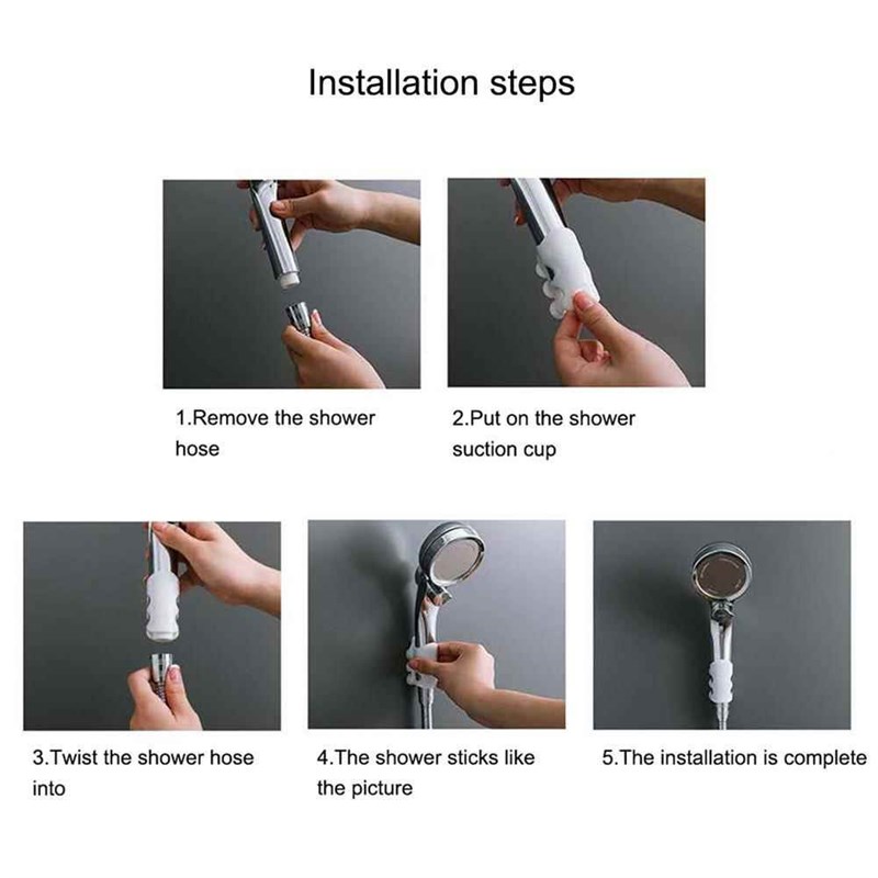 推荐Bathroom rong Attachable Shower Head Holder Movable Brac-图2