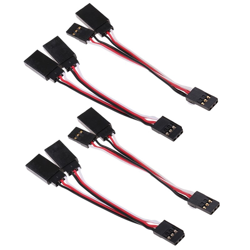 推荐4x Male Female ESC RC Servo Extension Lead Wire JR Plug - 图1