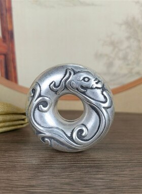 铜虎撑铃铛尺寸直径约6厘米 厚约2.6厘米 重约126克