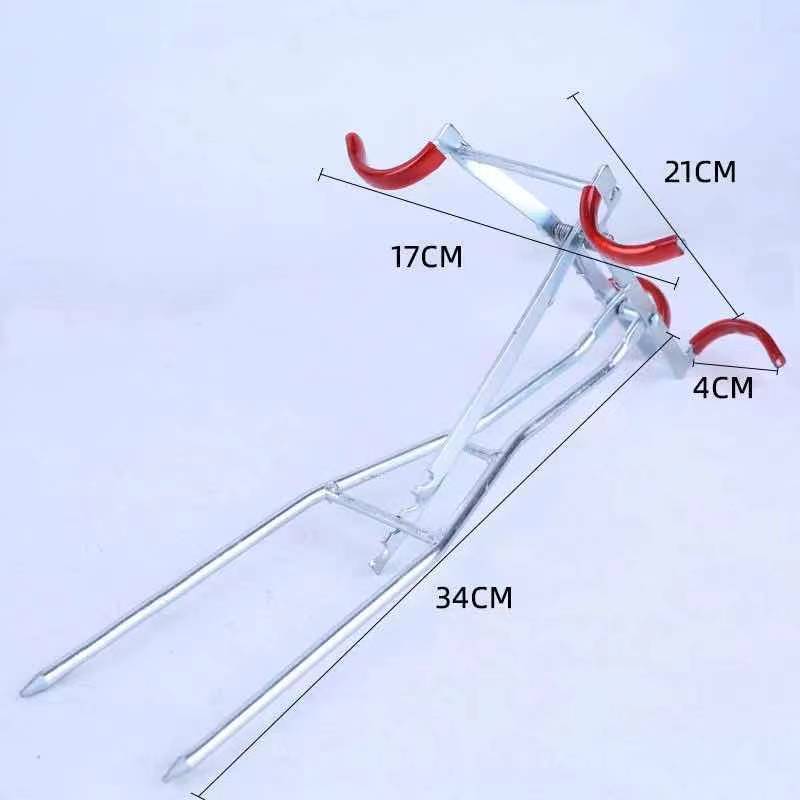 炮台地插头钓鱼双竿支架地插手竿海竿两用可调节双炮台支架 好用 - 图1