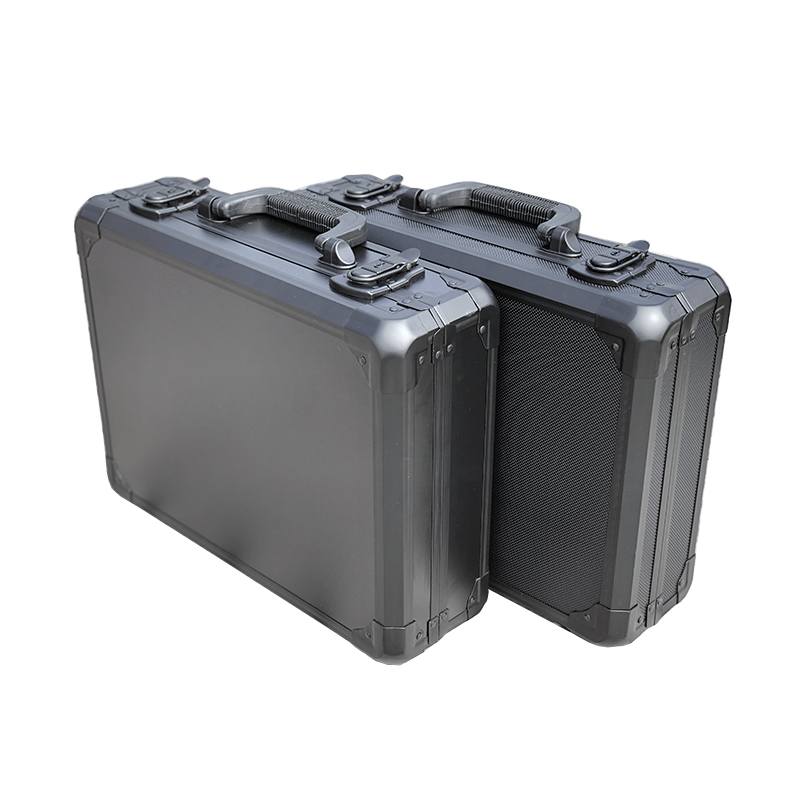手提具色合模铝箱工黑箱 y样品展示色卡箱铝航金仪器箱配-图3
