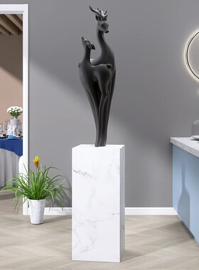 大型落地麋鹿摆件家居饰品轻奢客厅大堂展厅玄关雕塑工艺品送礼品