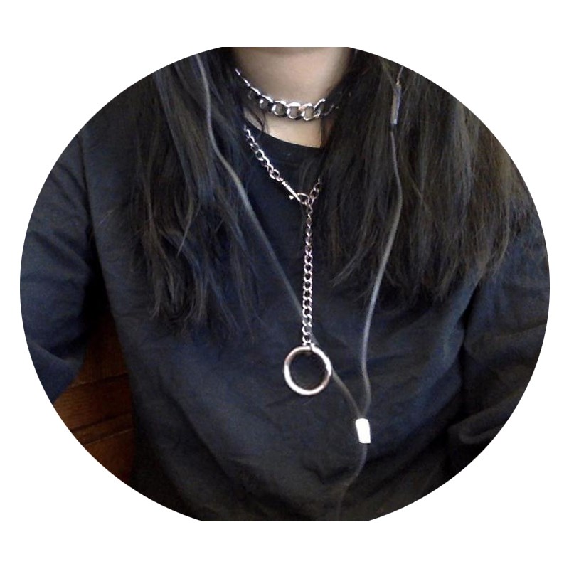 Punk  Chain Chokers Necklace egirl aesthetic eboy chains nec - 图1