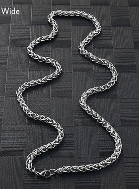 Men's Stainless Steel Necklace Fashion Basket Chain  Materia