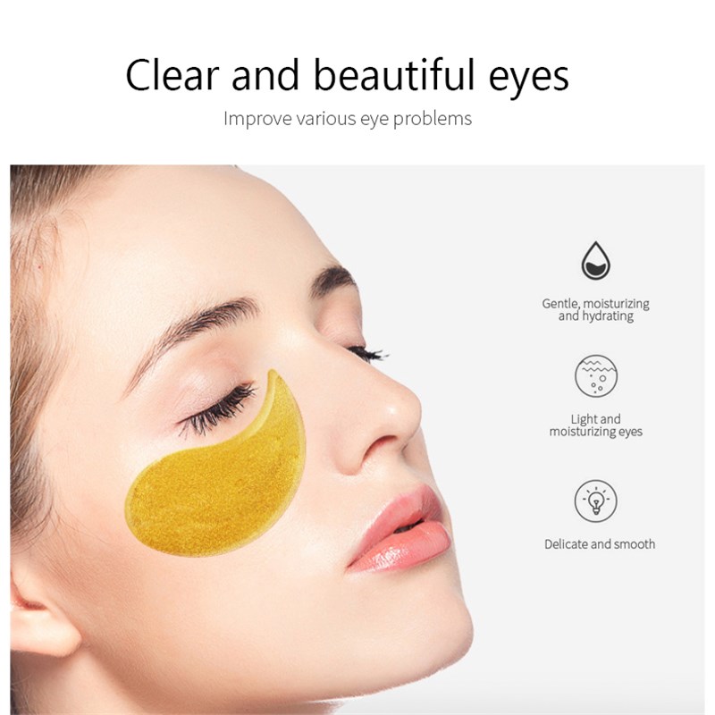 推荐60Pcs Crystal Collagen Gold Eye Mask Anti-Aging Dark Cir - 图3