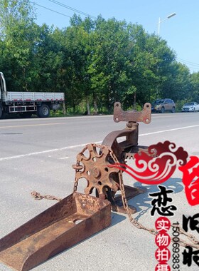 民俗怀旧老物件老铁水车旧铁水车手拉水车牛拉驴拉铁水车老生产队