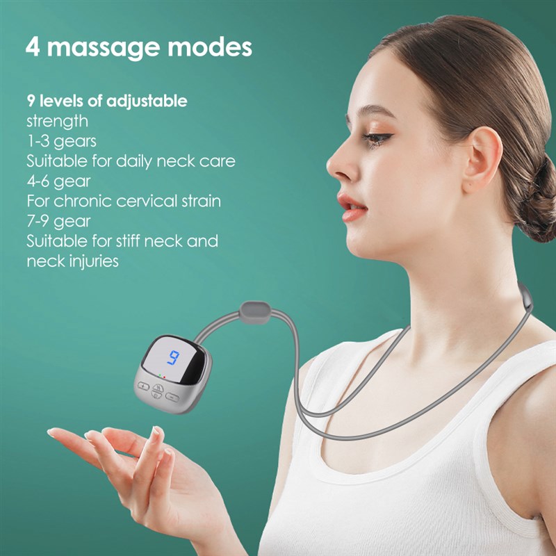Portable Elect ic Neck Massagir Micro-current CervVecalrSpin - 图1