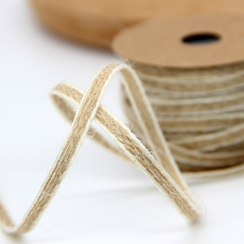 推荐10M Jute Twine Burlap Rolls Hessian Ribbon Hemp Rope Par - 图1