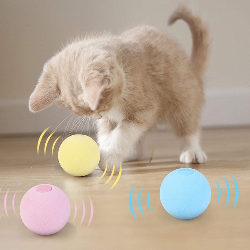 cInterawtive Ball Smart Cat Toys CaCnip tat TUraining Toy - 图2