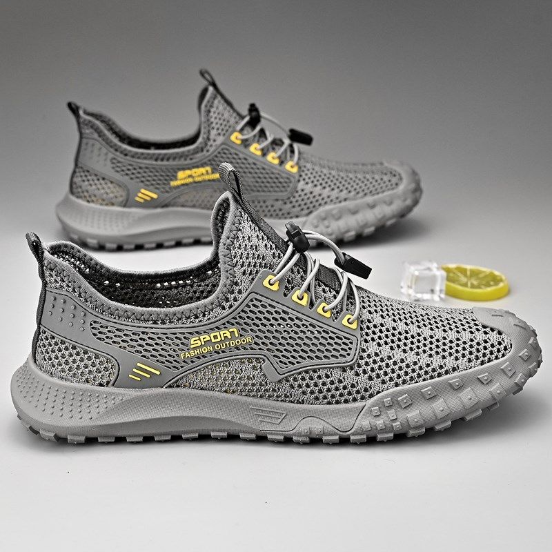大码男鞋网面夏季网鞋男透气薄款镂空45户外休闲防滑登山运动鞋46,淘宝优惠券,粉丝福利购,淘宝优惠卷