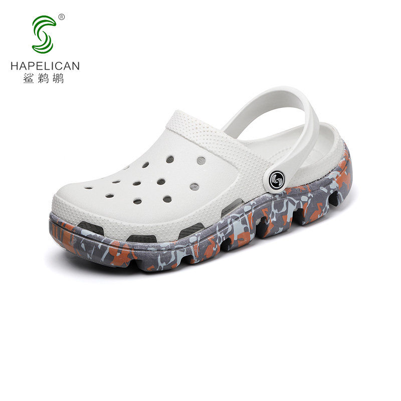男士洞洞鞋夏季防滑软底情侣沙滩鞋迷彩包头凉拖鞋室外增高洞洞鞋,淘宝优惠券,粉丝福利购,淘宝优惠卷