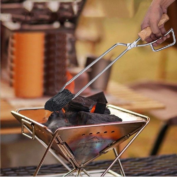 新品High Quality Barbecue Carbon Clips Long Handle Tongs - 图0