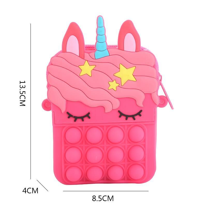 推荐Hot Unicorn Bag Pop Fidget Toys It Women Coin Purse Mess - 图1