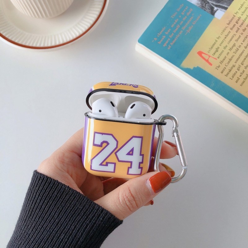 速发Laker No.24 Basketball Jersey Case For Airpods 1/2 Soft-图1