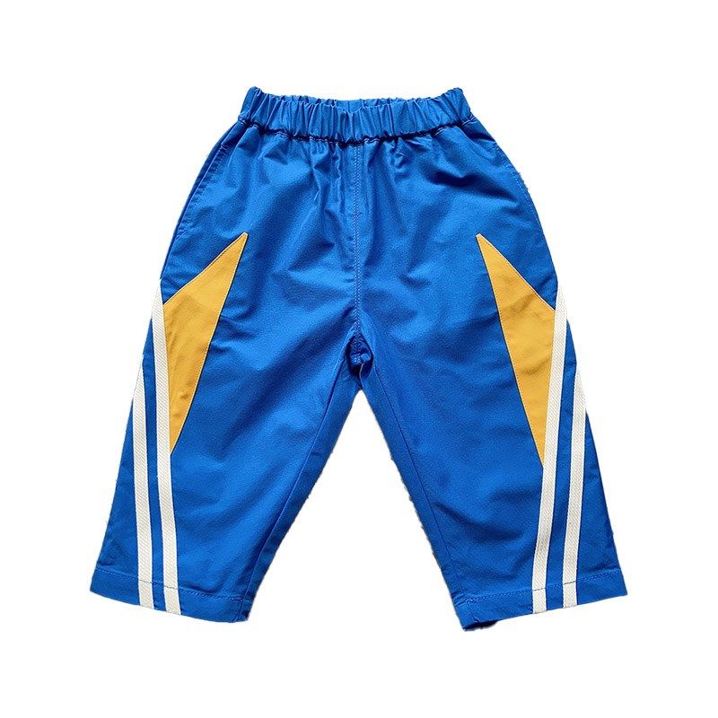 运动风~儿童秋季蓝色帅气运动裤男童哈伦裤春秋小童裤子休闲裤,淘宝优惠券,粉丝福利购,淘宝优惠卷