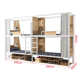 Bed staff craft combination apartment bed elevated table human bed under bed sheet student double iron bed bookcase one dormitory