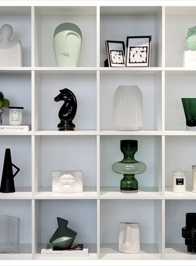 样板房现代酒柜客厅创意软装家居饰品摆件相架仿真花组合ZH2542