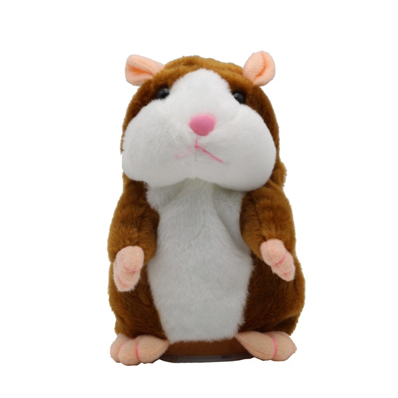 速发New Talking Hamster Mouse Pet Plush Toy Hot Cute Speak T - 图0