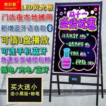 LED display electronic handwriting luminous character flashover stall shop doorway upright light box night market sign