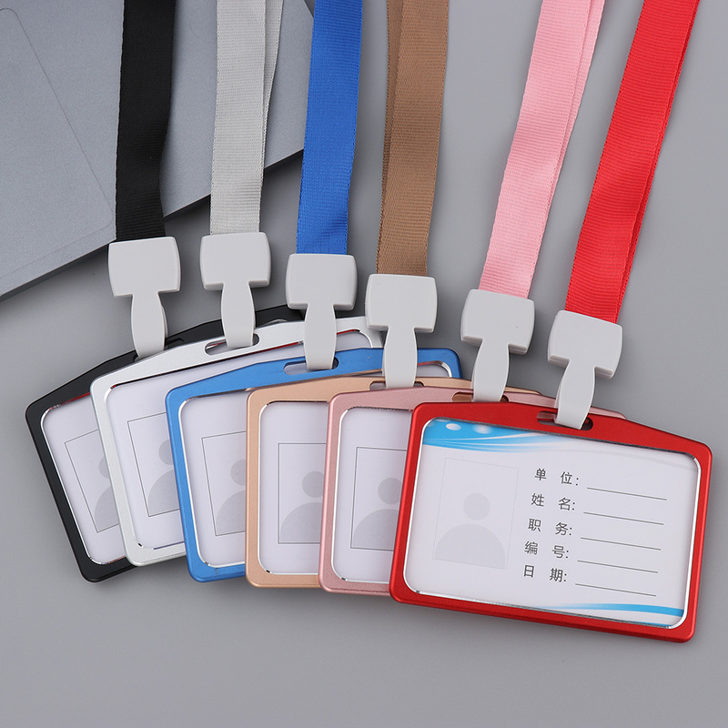 新品Aluminium Alloy Card Holder Employee Name ID Card Cover - 图1