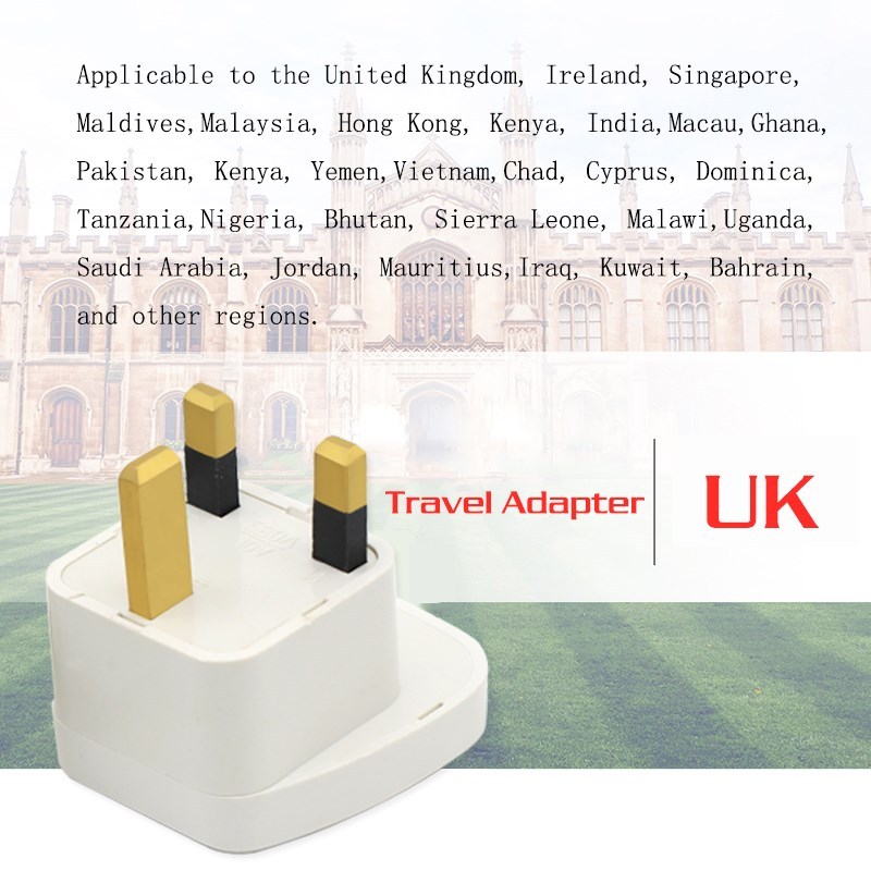 新品1PC Universal EU US AU to UK Plugs Adaptor Multifunction - 图0