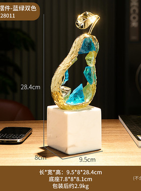 现货Crystal Glass Applre Pear Hotel Living Room Decoration A