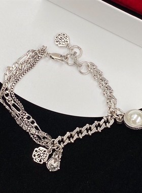 韩版简约时尚个性英伦风链条款手链女气质百搭