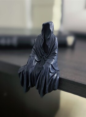 “无聊了放个神秘黑衣人”桌面摆件暗黑I系卡通摆件送朋友创意礼