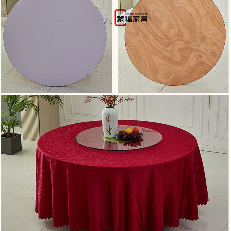 饭店酒店包厢宴会酒席家用折叠实木大圆桌子圆形餐桌台面板带转盘,淘宝优惠券,粉丝福利购,淘宝优惠卷