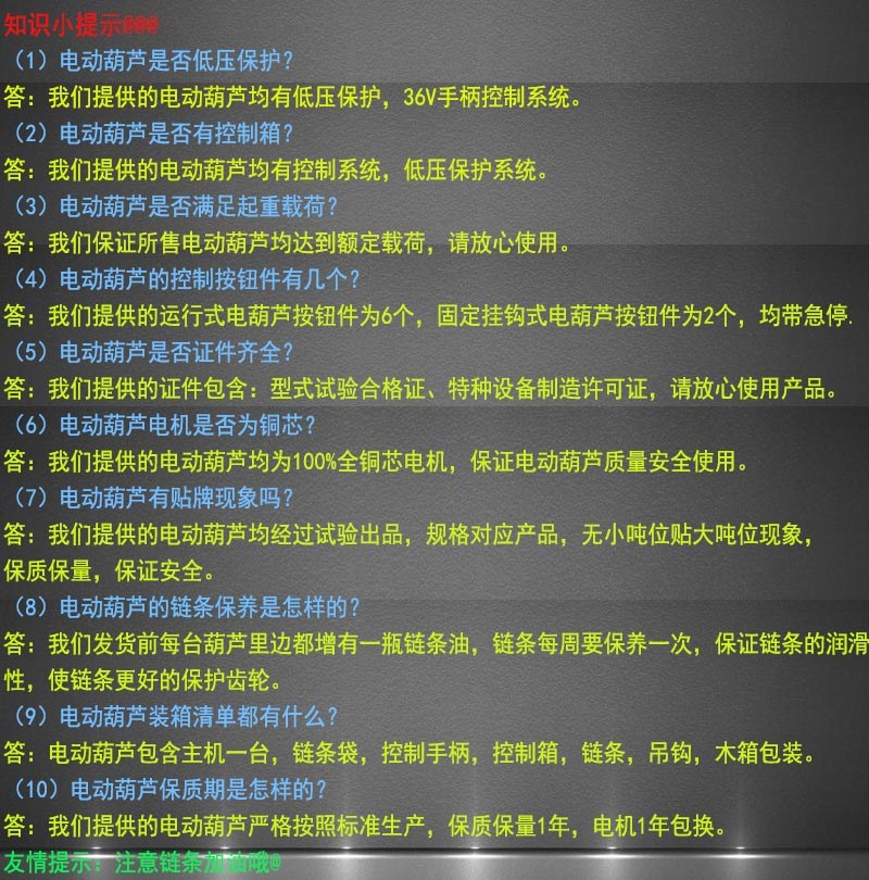 0V环链电动葫芦吊机m链条式0.3T0.t51T2t3t5T鬼头欧式葫芦带 - 图1