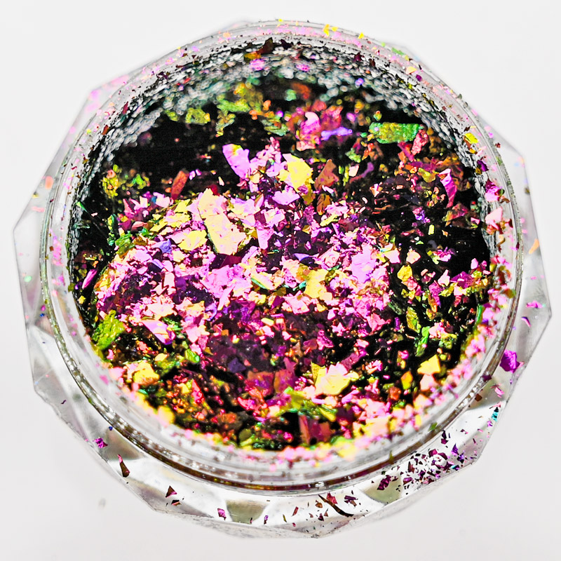 网红1 Jar AURORA Chrome Eyeshadow/Nail Art Flakes Multi Chro - 图1