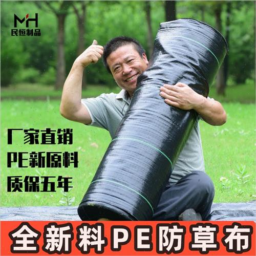 速发PE防草布果园果树除草布大棚农用遮盖草布膜切裁片料园艺地布 - 图0