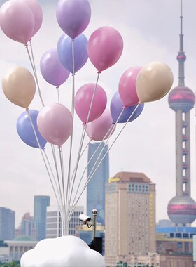 网红创意气球云朵秋千座椅公园景区草坪造景花海打卡拍照引流现货