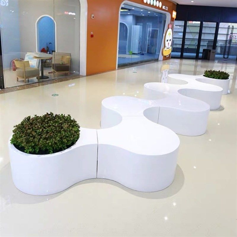 【折扣店】玻璃钢树池座椅大型商场售楼处休闲异型坐凳 玻璃钢美,淘宝优惠券,粉丝福利购,淘宝优惠卷