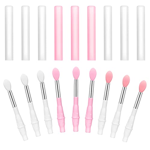 速发GoodSing 9PCS Silicone Lip Brushes  Lipstick Brushes wit - 图0